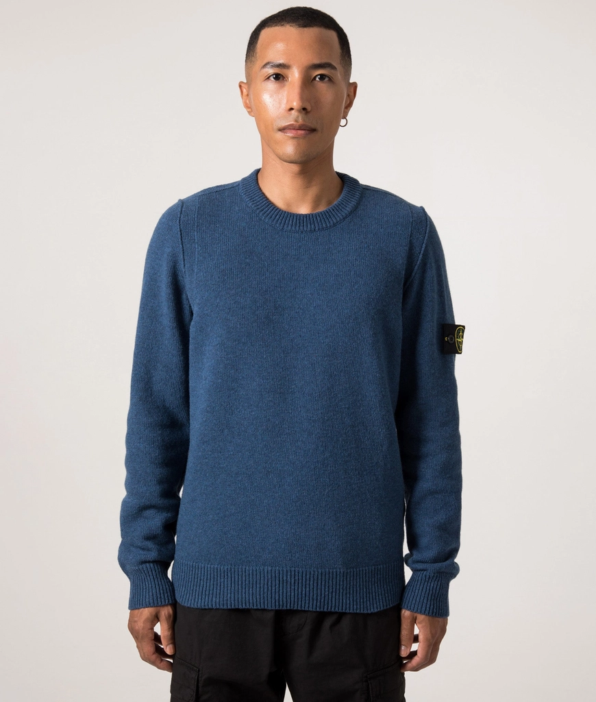 Stone Island Mens Lambswool Crew Neck Jumper